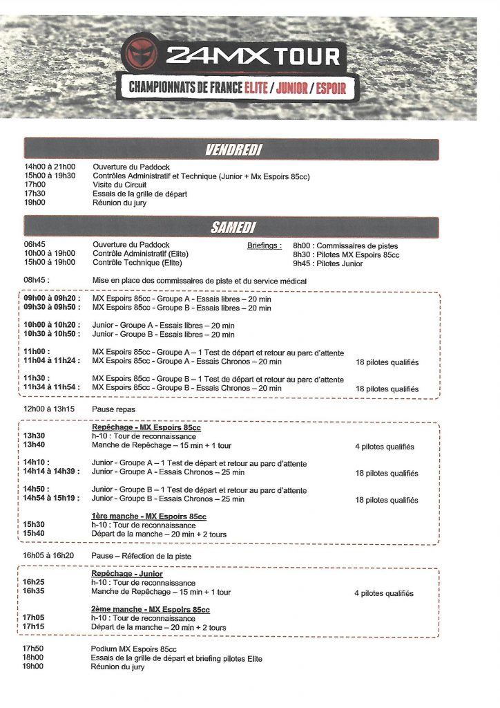 Horaires Motoclub Lacapelle Marival